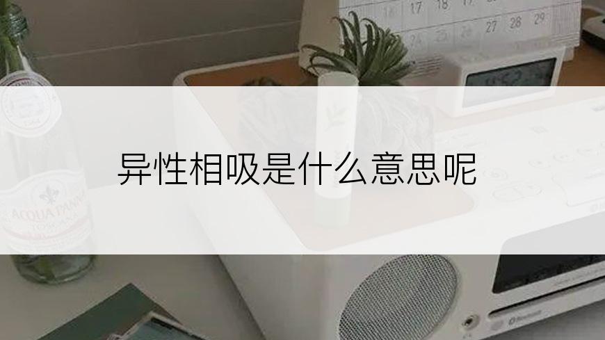 异性相吸是什么意思呢