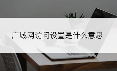 广域网访问设置是什么意思