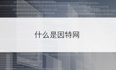 什么是因特网