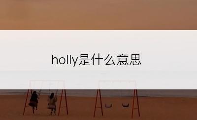 holly是什么意思