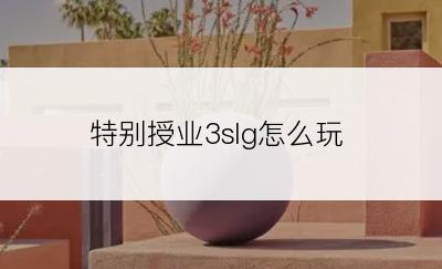 特别授业3slg怎么玩