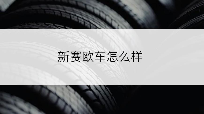 新赛欧车怎么样