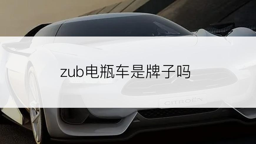 zub电瓶车是牌子吗