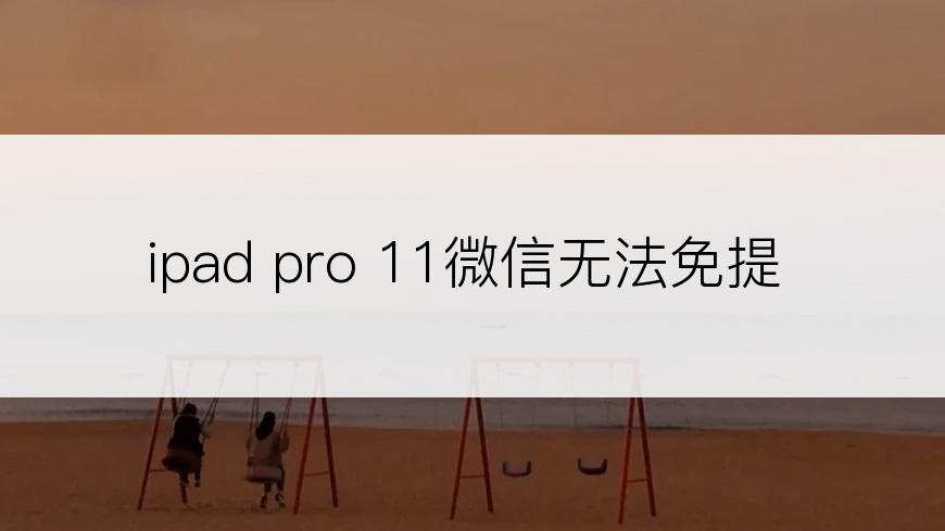 ipad pro 11微信无法免提