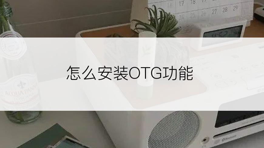 怎么安装OTG功能