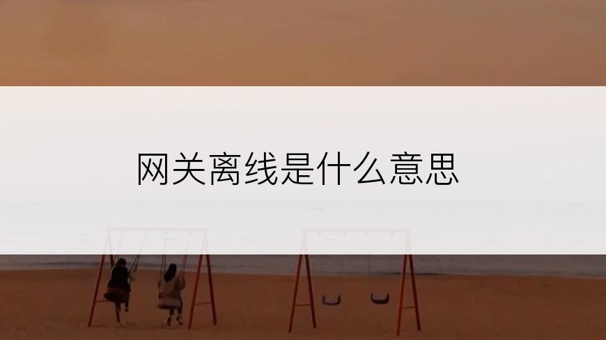 网关离线是什么意思