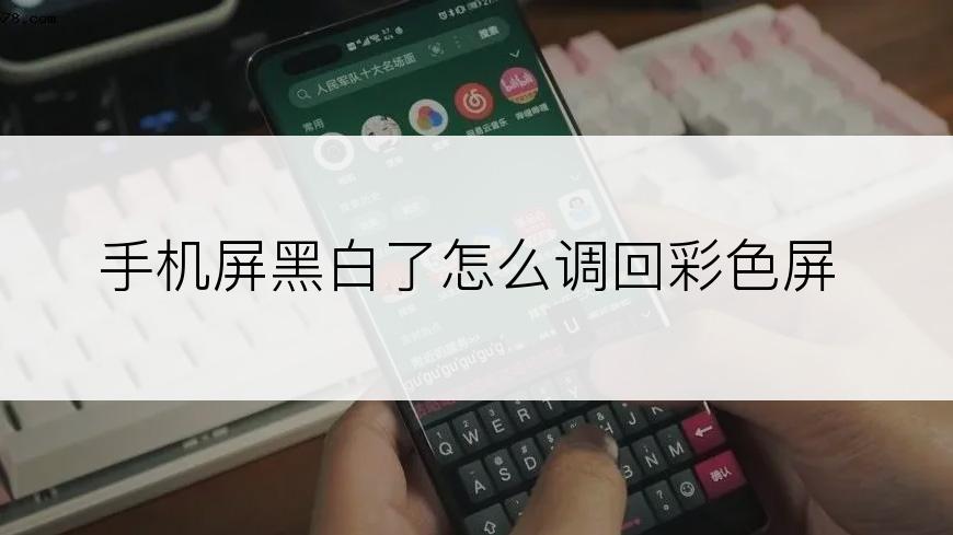 手机屏黑白了怎么调回彩色屏