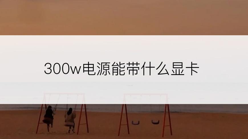 300w电源能带什么显卡