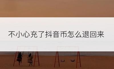 不小心充了抖音币怎么退回来