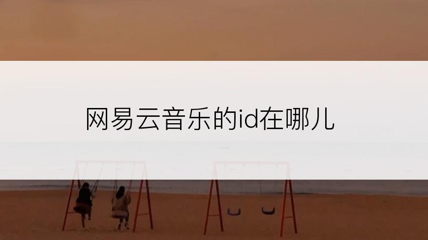 网易云音乐的id在哪儿