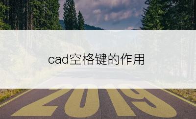 cad空格键的作用