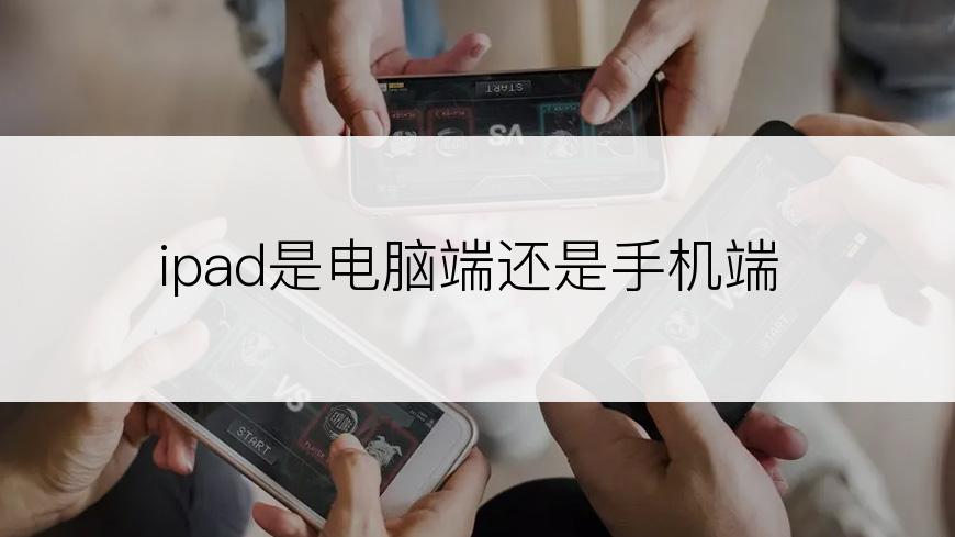 ipad是电脑端还是手机端