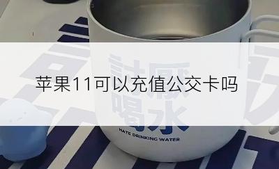 苹果11可以充值公交卡吗