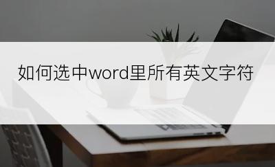 如何选中word里所有英文字符