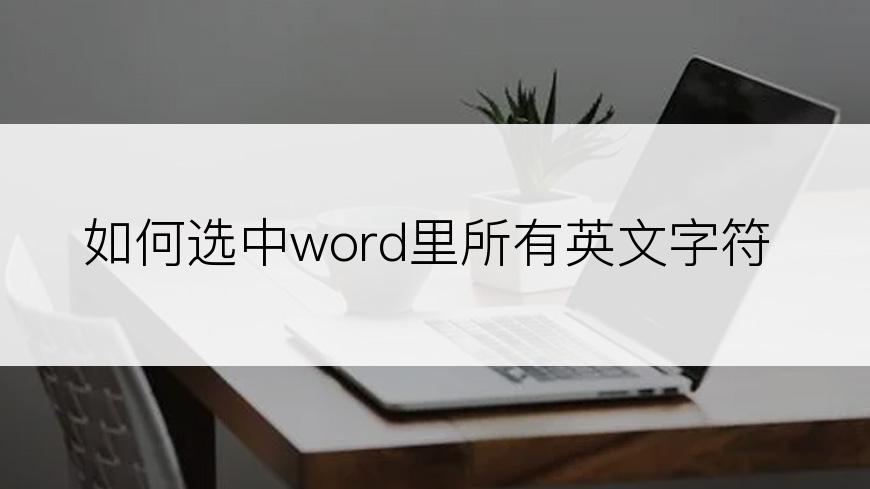 如何选中word里所有英文字符