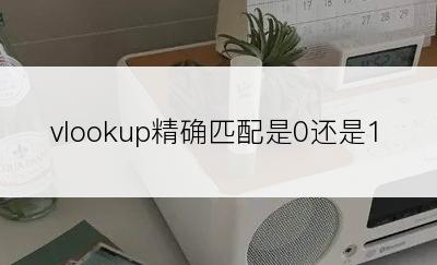 vlookup精确匹配是0还是1