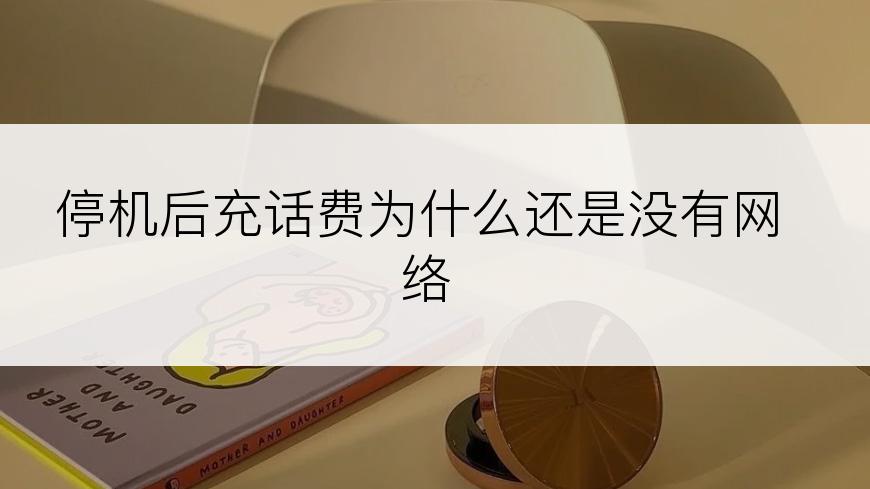 停机后充话费为什么还是没有网络