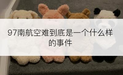 97南航空难到底是一个什么样的事件