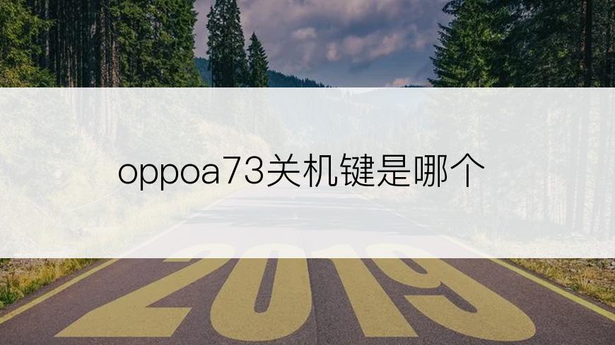 oppoa73关机键是哪个