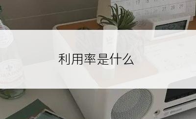 利用率是什么