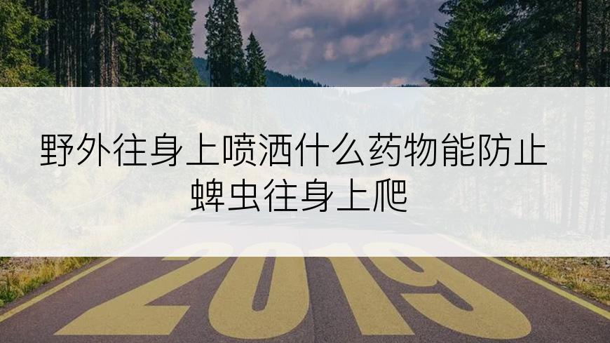 野外往身上喷洒什么药物能防止蜱虫往身上爬