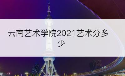 云南艺术学院2021艺术分多少