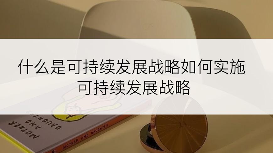 什么是可持续发展战略如何实施可持续发展战略