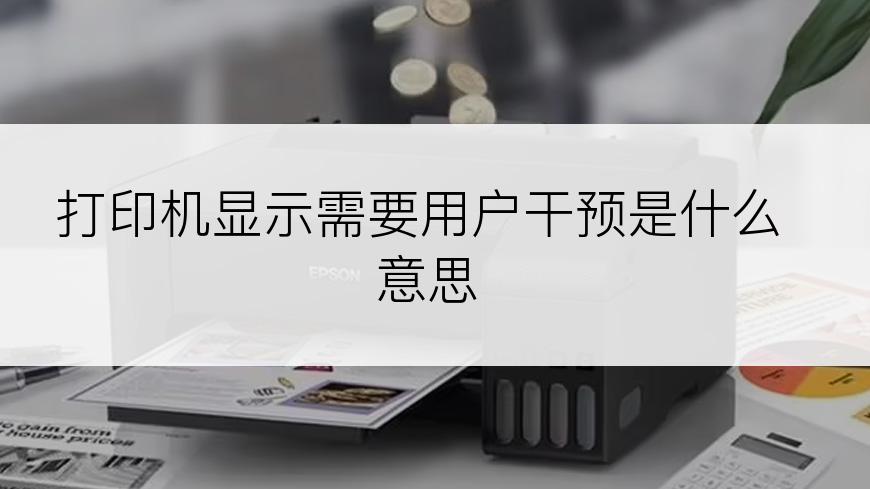 打印机显示需要用户干预是什么意思