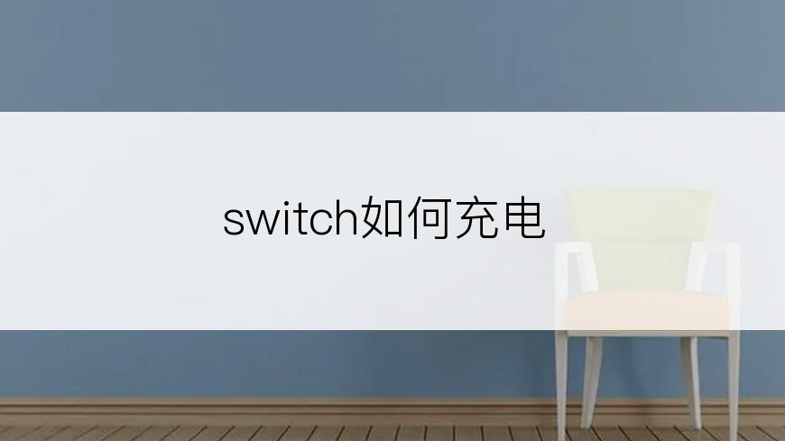 switch如何充电