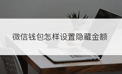 微信钱包怎样设置隐藏金额