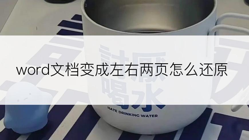 word文档变成左右两页怎么还原