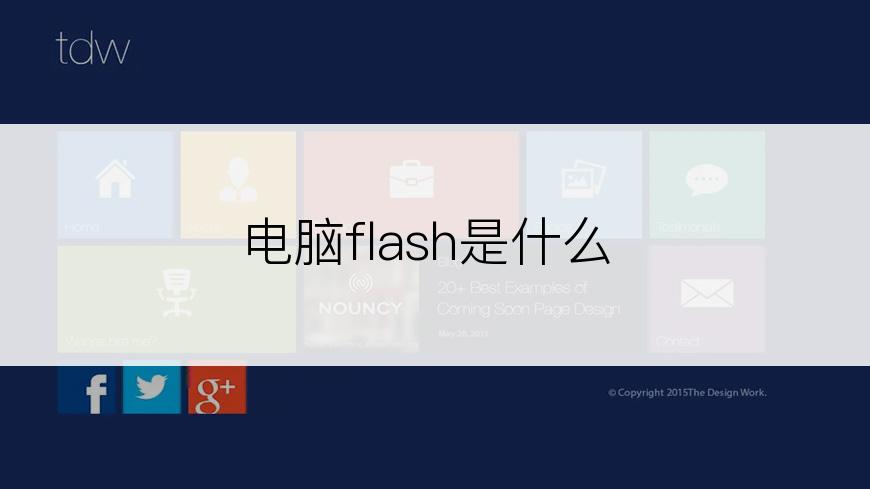 电脑flash是什么