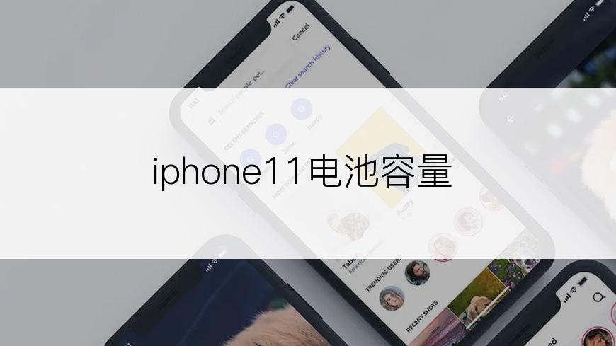 iphone11电池容量