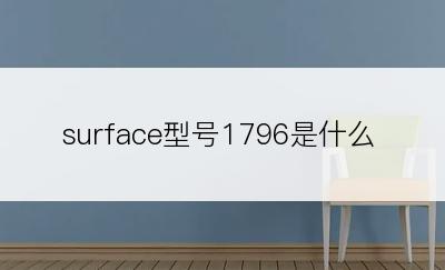 surface型号1796是什么