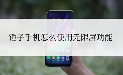 锤子手机怎么使用无限屏功能