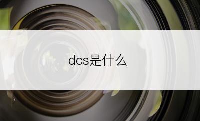 dcs是什么