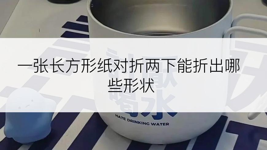 一张长方形纸对折两下能折出哪些形状