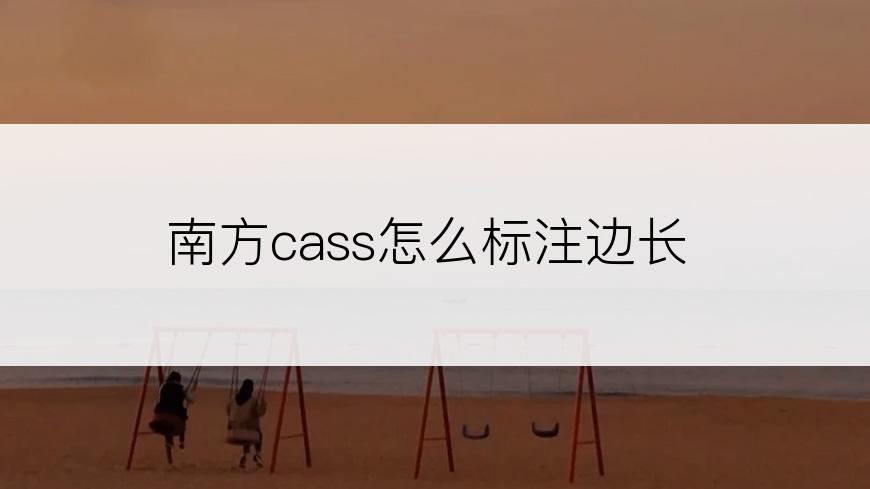 南方cass怎么标注边长