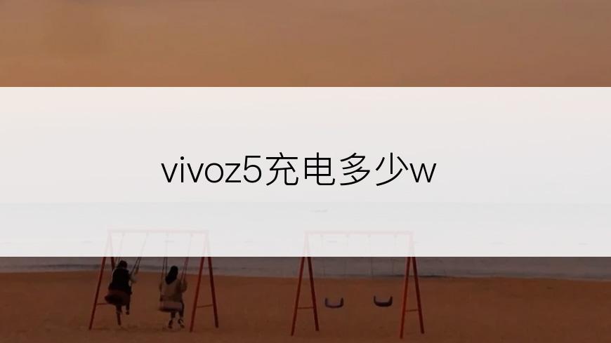 vivoz5充电多少w