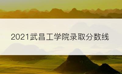 2021武昌工学院录取分数线