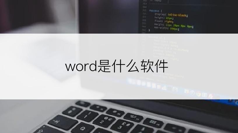 word是什么软件