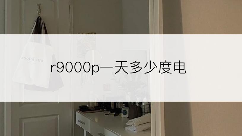 r9000p一天多少度电