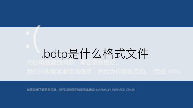 .bdtp是什么格式文件