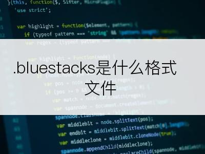 .bluestacks是什么格式文件