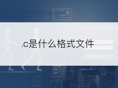 .c是什么格式文件