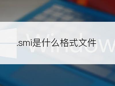 .smi是什么格式文件