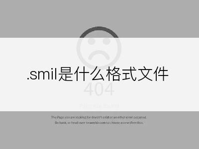 .smil是什么格式文件