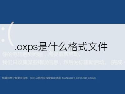 .oxps是什么格式文件