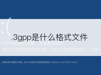 .3gpp是什么格式文件