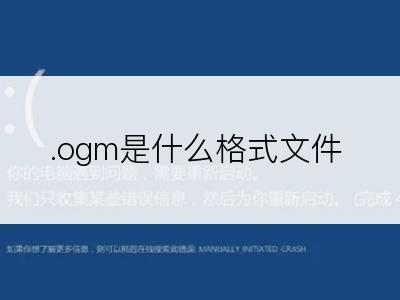 .ogm是什么格式文件